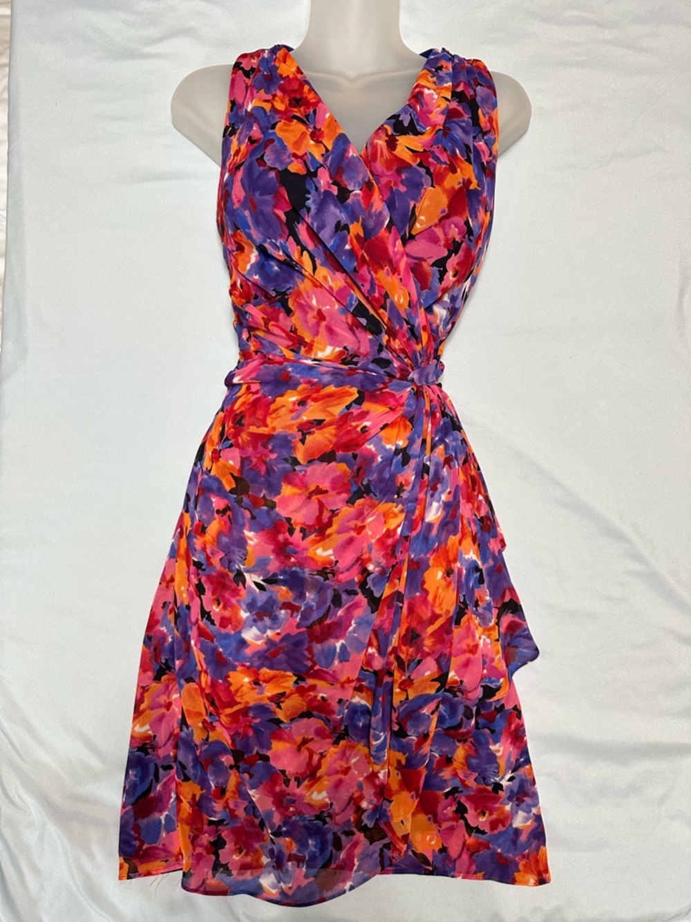 Lauren Ralph Lauren Floral Sleeveless Tulip Dress Size 6